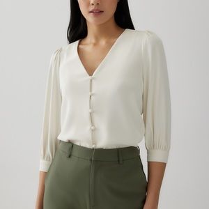 Love Bonito Izzie V-neck Puff Sleeve Blouse